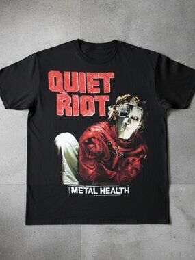 Quiet Riot Metal Health Graphic T-Shirt – Vintage Heavy Metal Band Tee